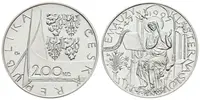 200 Kč 1997 - Emauzy, kapsle, certifikát — 1