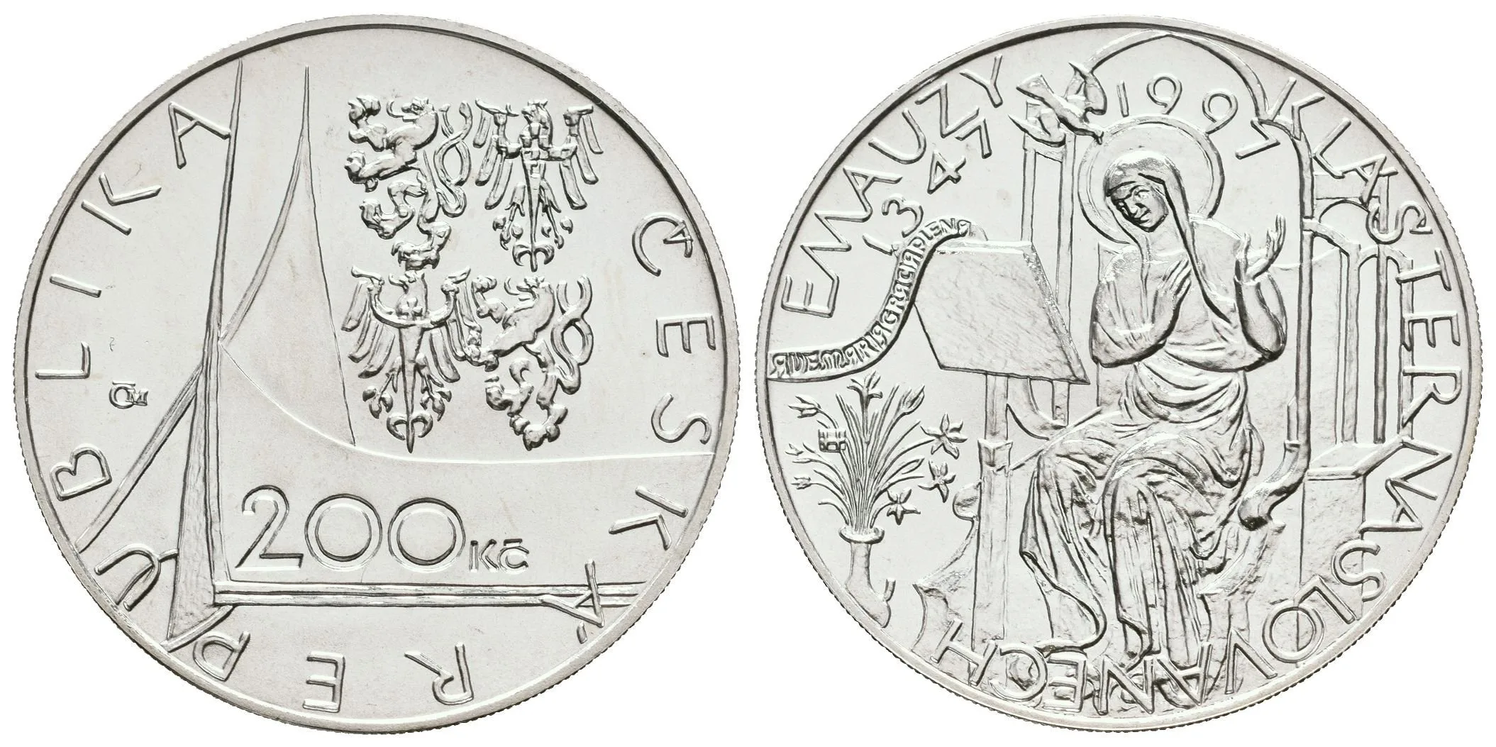 200 Kč 1997 - Emauzy, kapsle, certifikát — 1