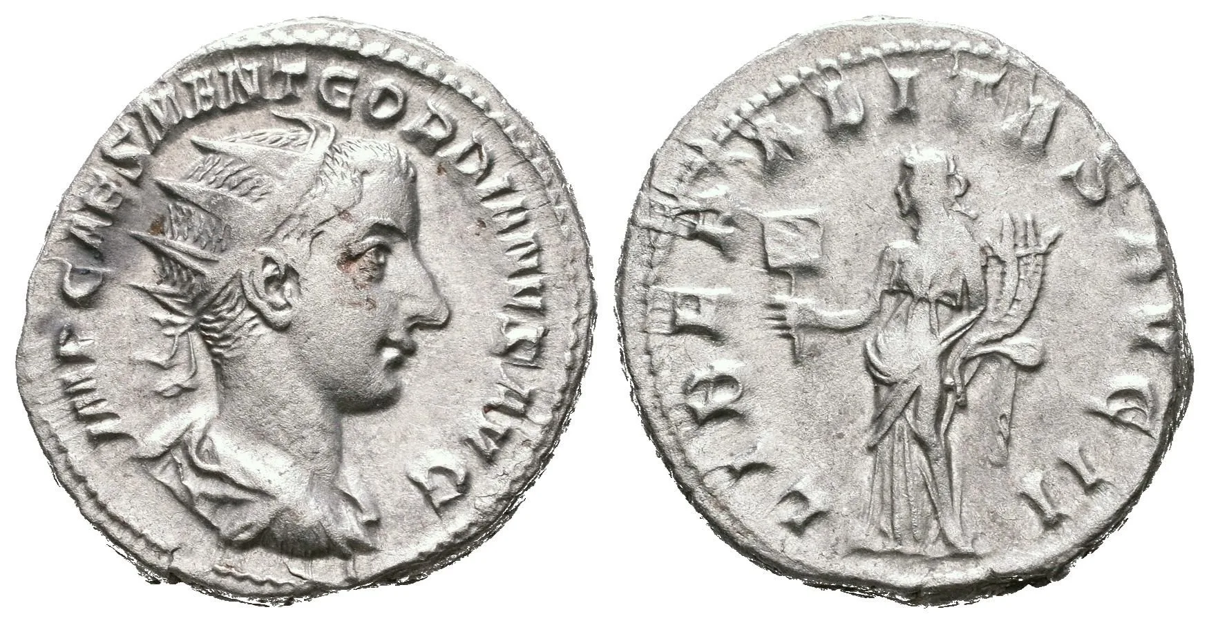 Antoninian, 240, Rv: LIBERALITAS AVG II, stojící Liberalitas čelně drží abacus — 1