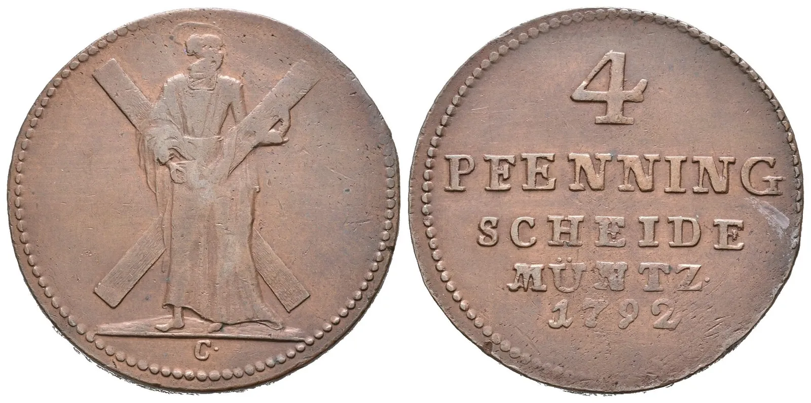 Brunšvick-Hannover, 4 Fenik 1792