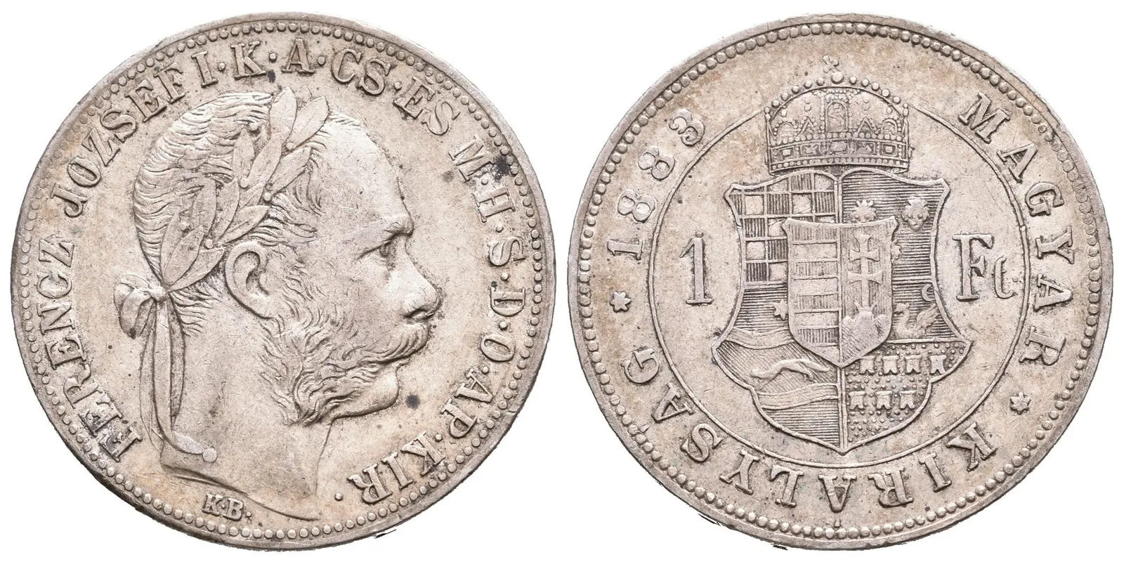 Zlatník 1883 KB, patina, rysky a drobné hranky — 1