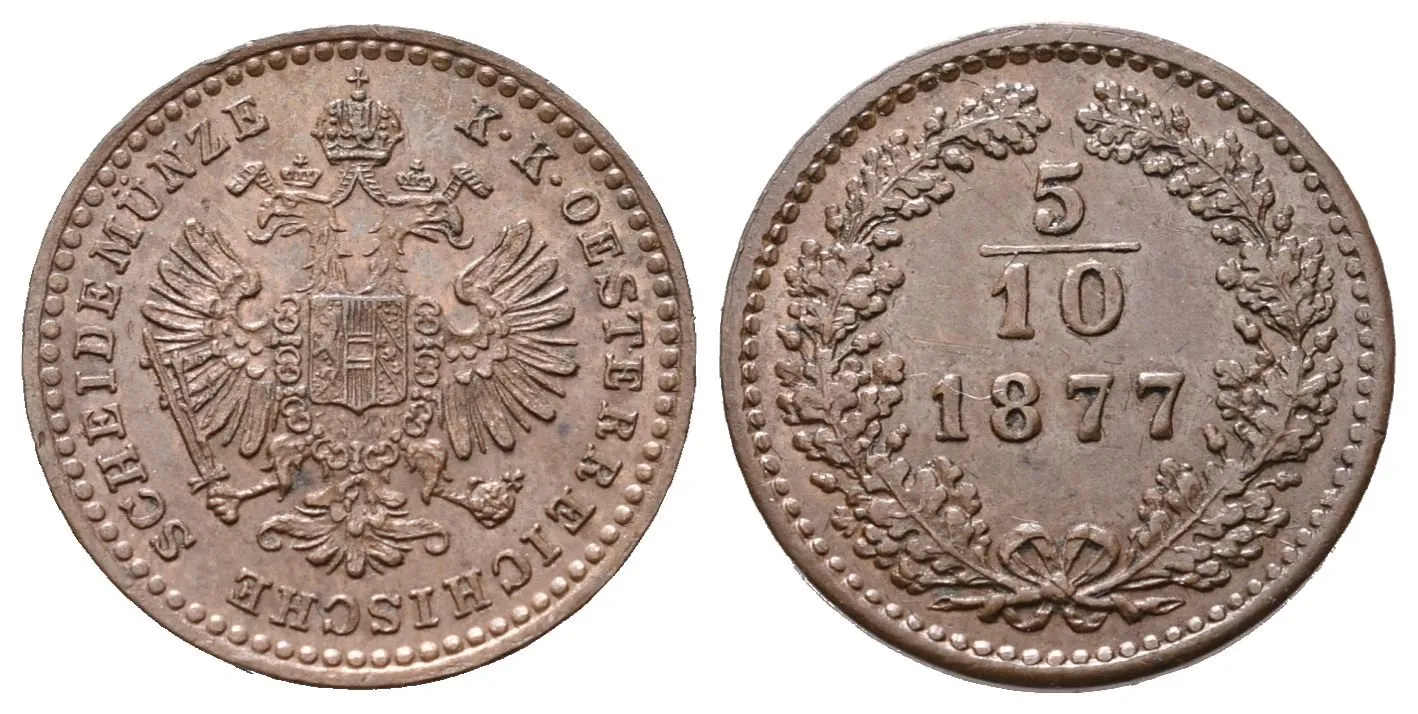 5/10 Krejcar 1877