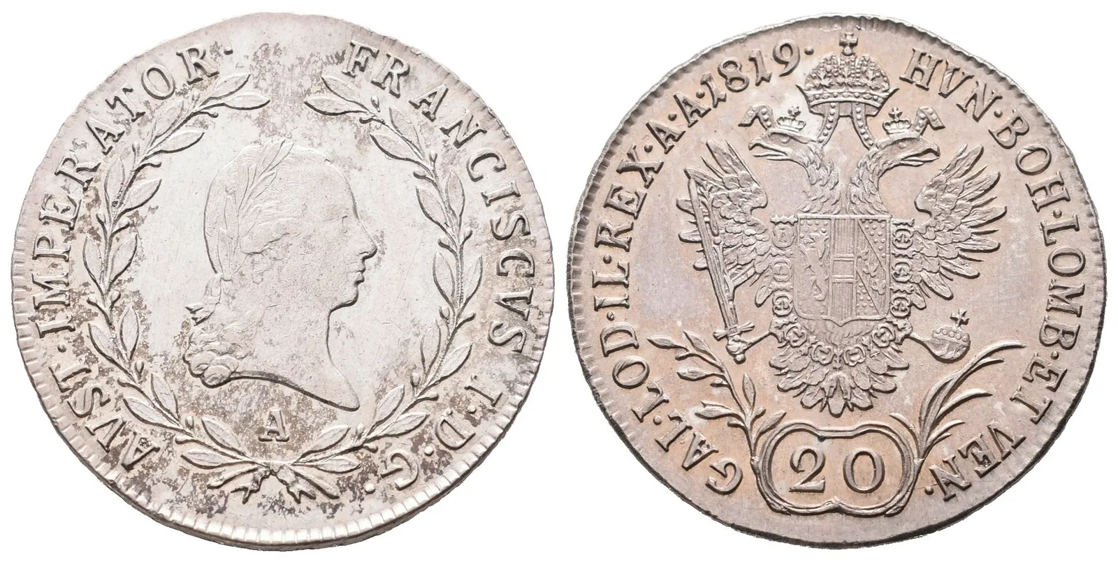 František II., 20 Krejcar 1819 A