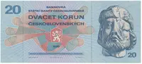 Československo, 20 Koruna 1970, první série F 01, Hej.104aF - fotografie 2