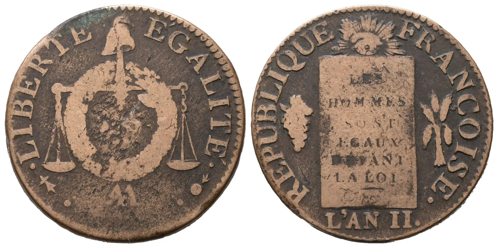 Francie Republika, Sol l´an II AA