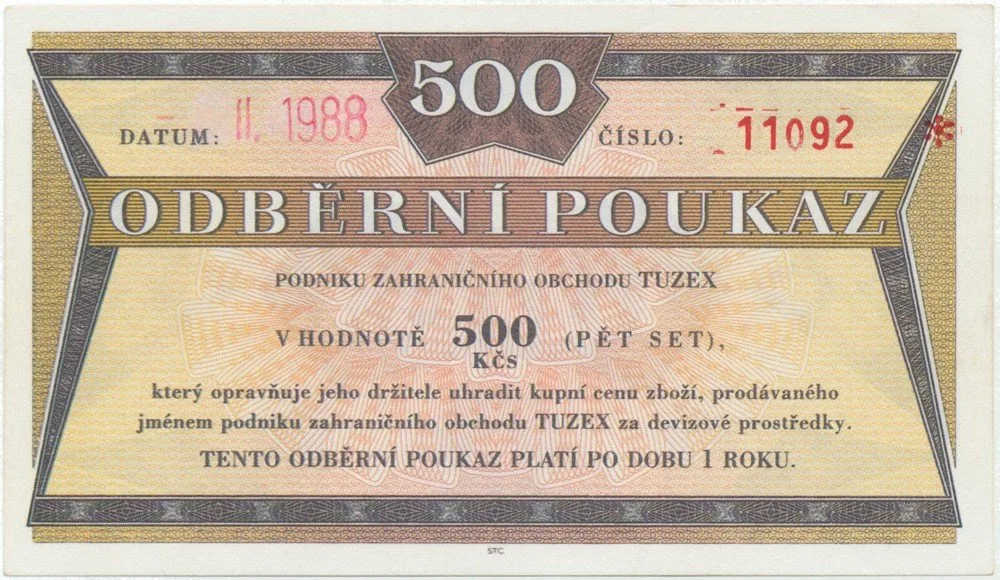 Tuzexové poukázky — 1