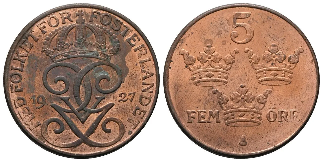 Švédsko, Gustav V., 1907 - 1950 — 1