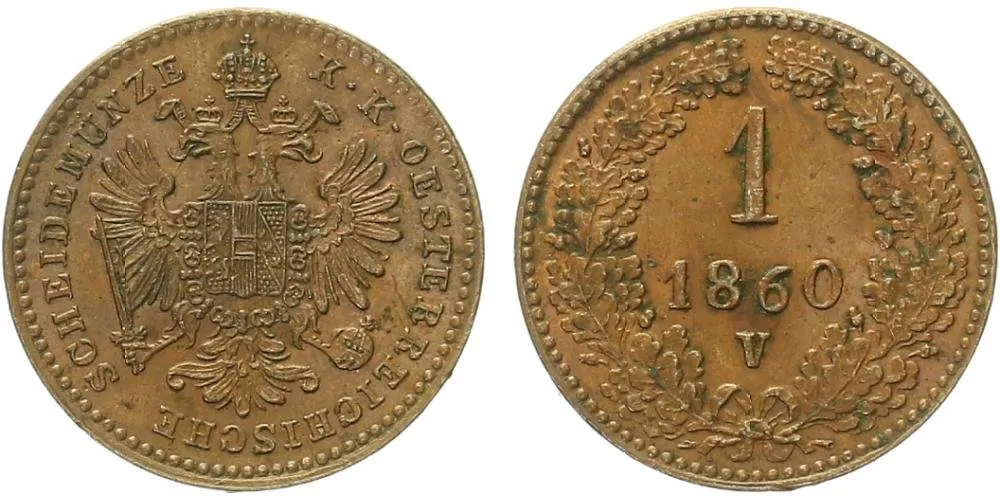 Rakouská a spolková měna, 1857 - 1892 — 1