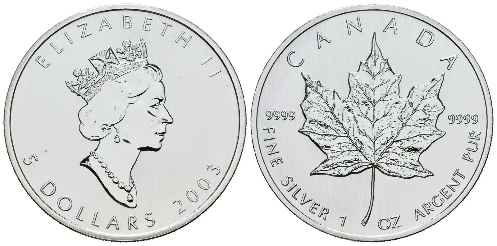 Kanada, 5 Dollars 2003 - Maple Leaf