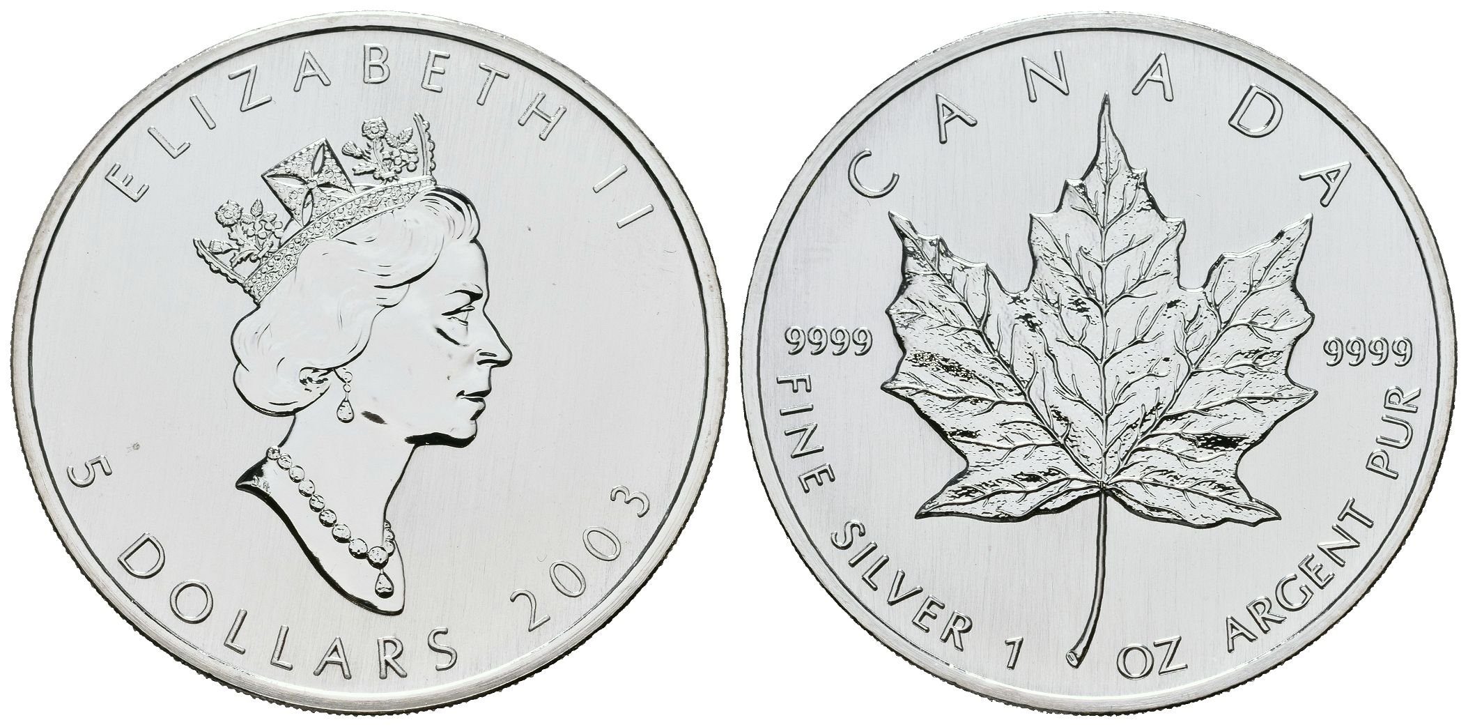 Kanada, 5 Dollars 2003 - Maple Leaf