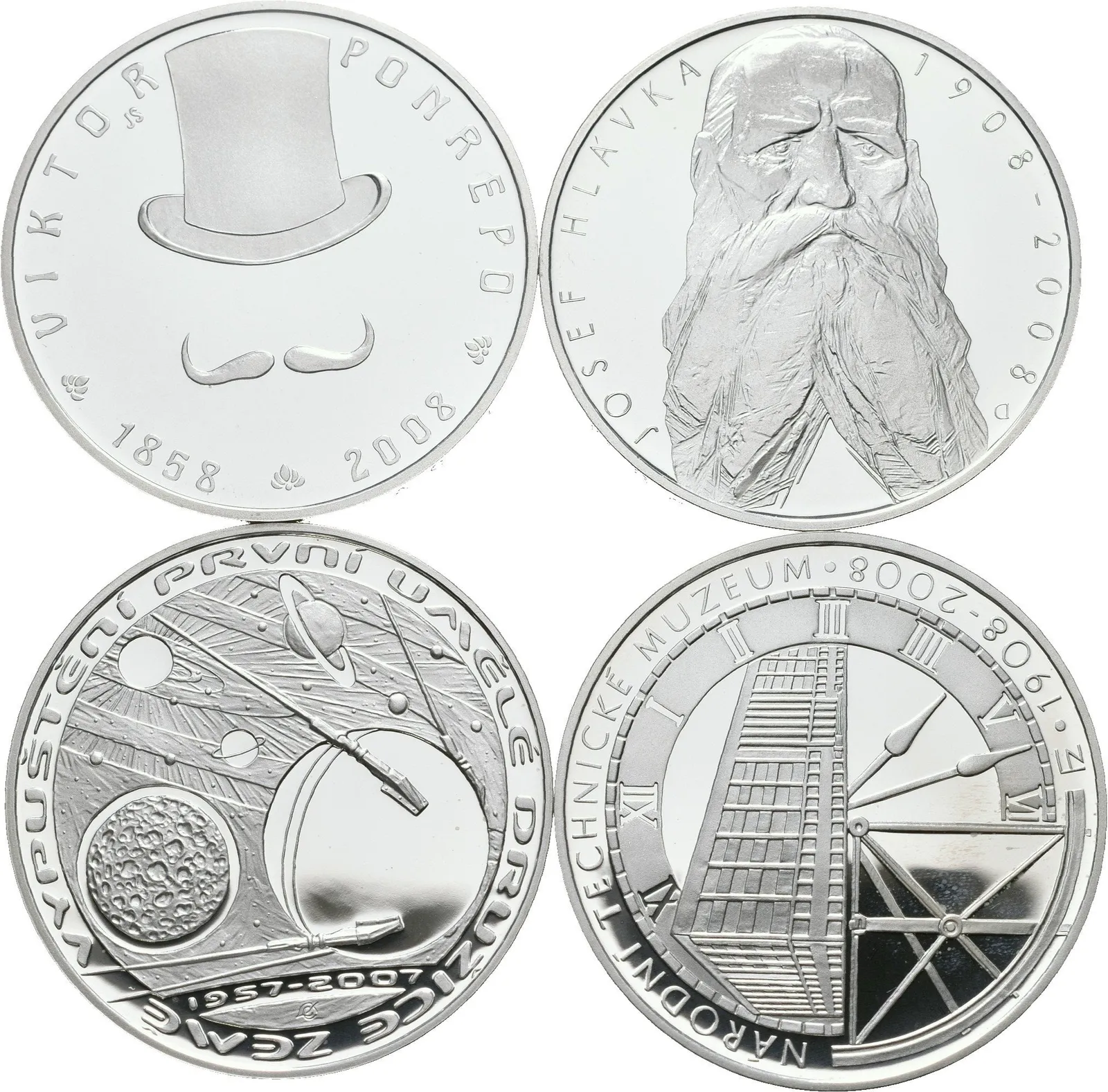 200 Kč 2007 - Vypuštění první umělé družice Země, 2008 - Viktor Ponrepo, — 1