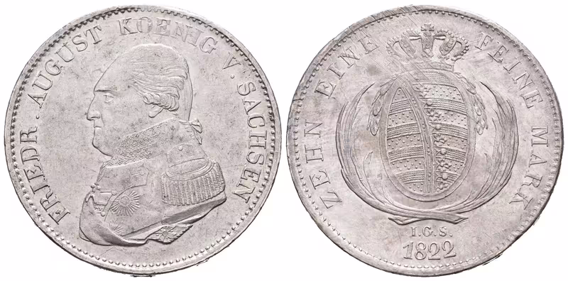 Sasko, Tolar 1822