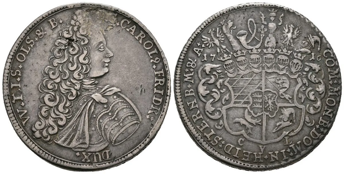 Würtemberg - Olešnice, Carl Friedrich, 1704 - 1744 — 1