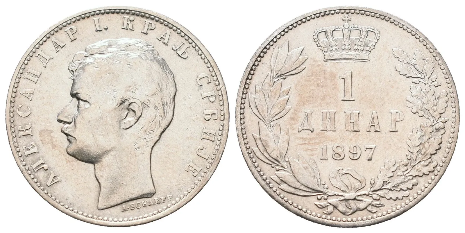 Srbsko, 1 Dinar 1897