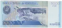 Venezuela, 5000 Bolivares 2002, P.84b - fotografie 2