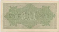 Německo, 1000 Mark 1922, vod. Mäander, červené 6-místné číslo, Ro.75g - fotografie 2