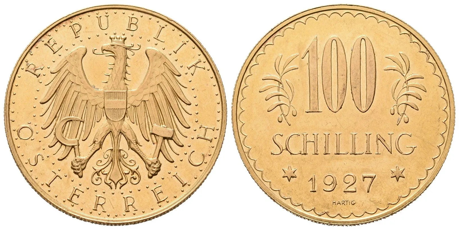 Rakousko, 100 Schilling 1927