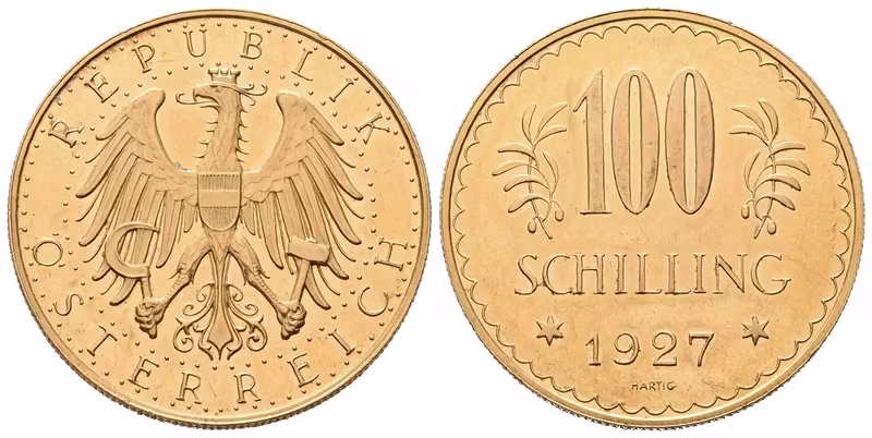 Rakousko, 100 Schilling 1927
