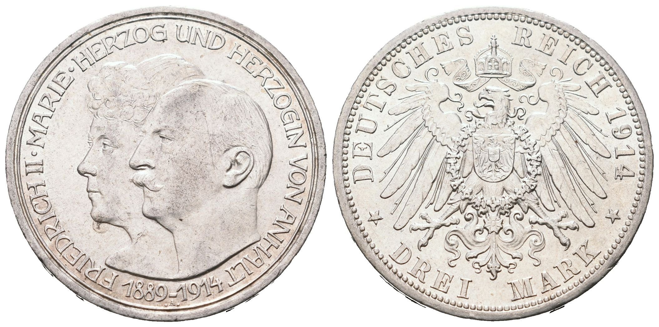 Anhalt, 3 Marka 1914 A - Svatba