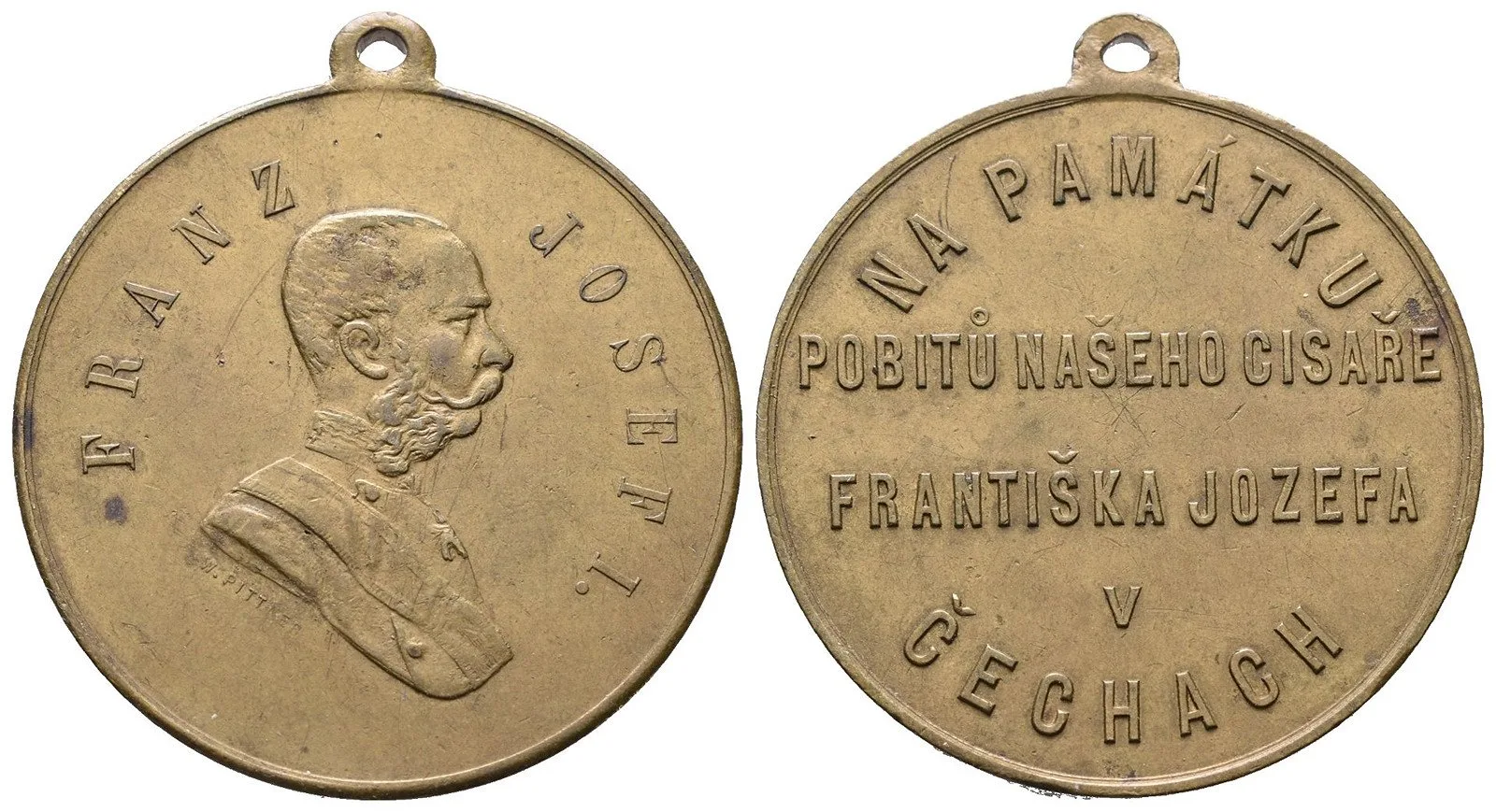 František Josef I., medaile na návštěvu a přítomnost císaře — 1