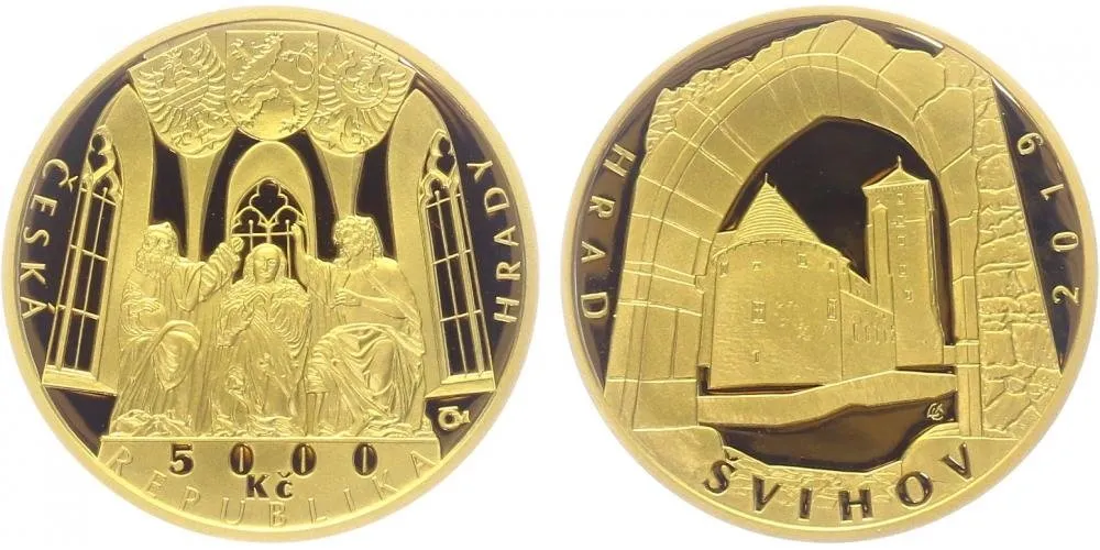5000 Kč 2019 - Hrad Švihov, PROOF