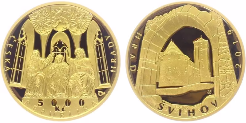 5000 Kč 2019 - Hrad Švihov, PROOF