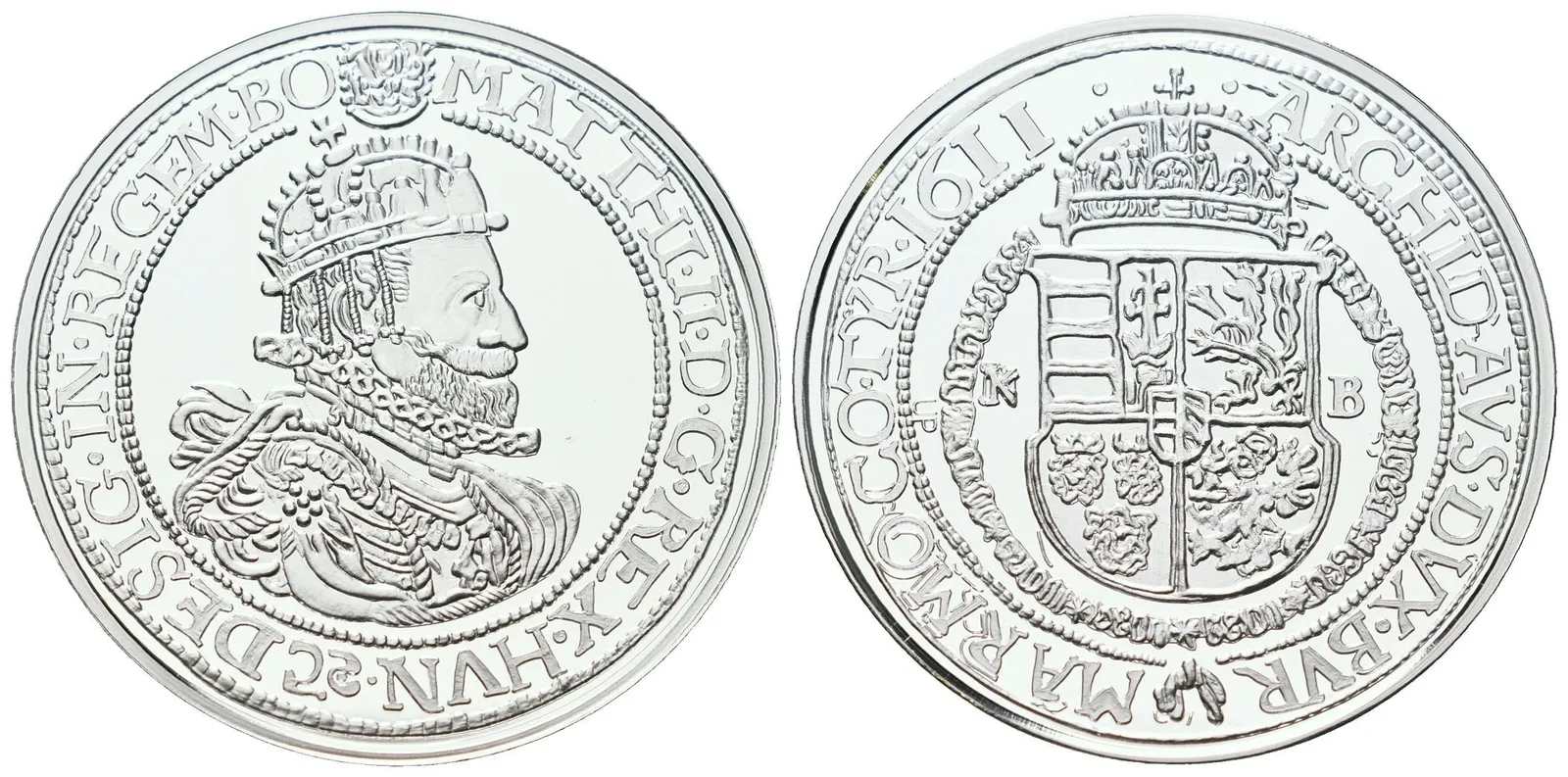 Replika - Historický tolar - Matěj II. 1611