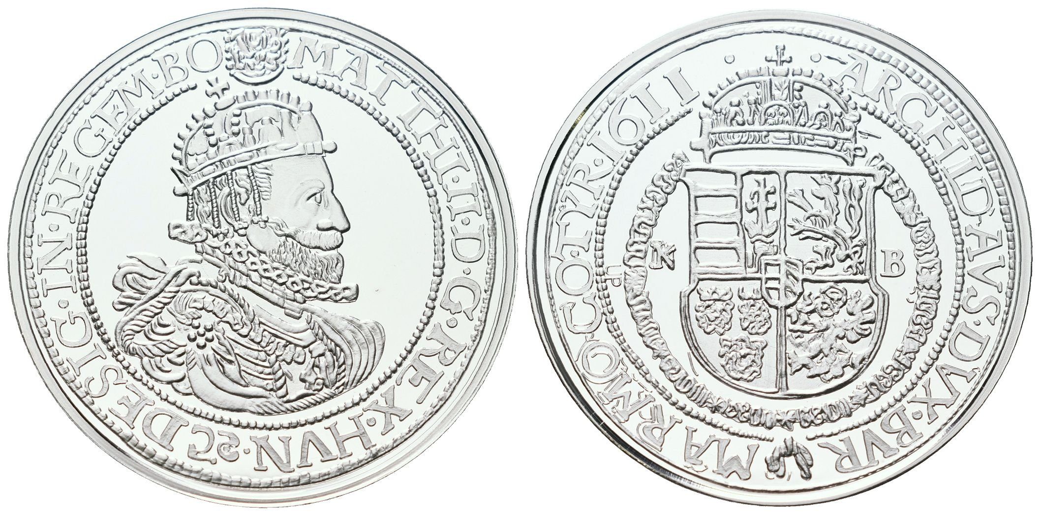 Replika - Historický tolar - Matěj II. 1611
