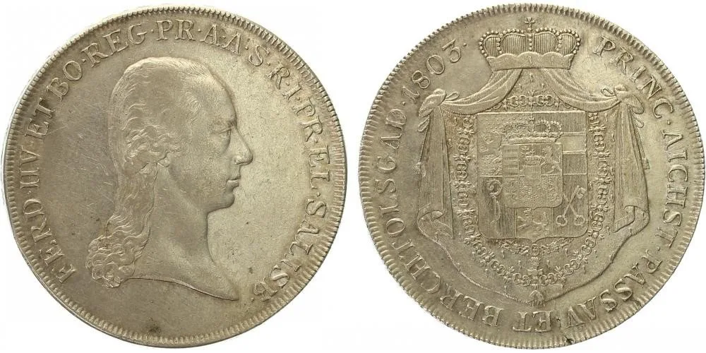 Salzburg - arcibiskupství, Ferdinand von Habsburg, 1803 - 1806 — 1