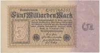 Německo, 5 Milliarden Mark 1923, Ro.112a