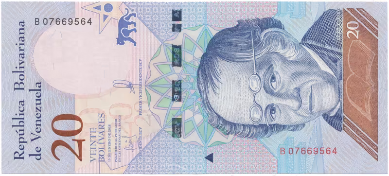 Venezuela, 20 Bolivares 2018, P.104a