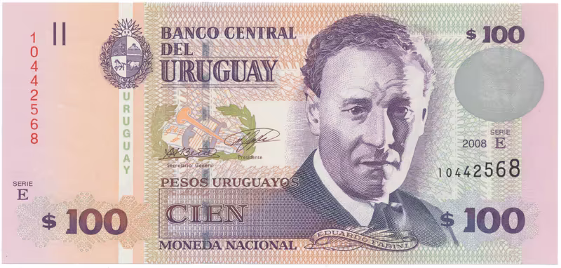 Uruguay, 100 Pesos Uruguayos 2008, P.88a