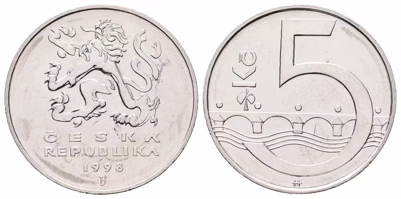 5 Koruna 1998