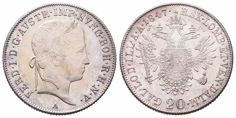 Ferdinand V., 20 Krejcar 1847 A, Vídeň