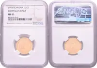 20 Lei 1944 (bez označení nominálu), Au 0,900 (6,55 g), KM.M6, etue NGC, — 2