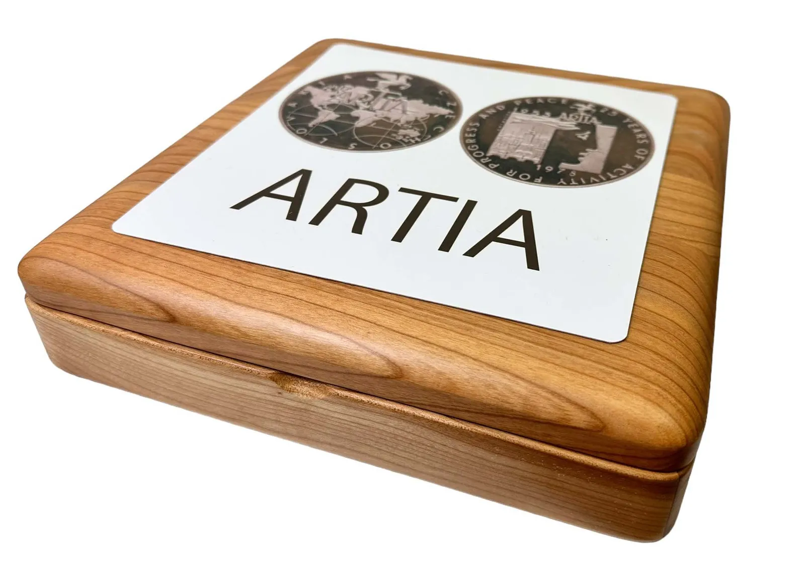 Etue - box na mince ARTIA, dřevo-sleva 1000,- kč