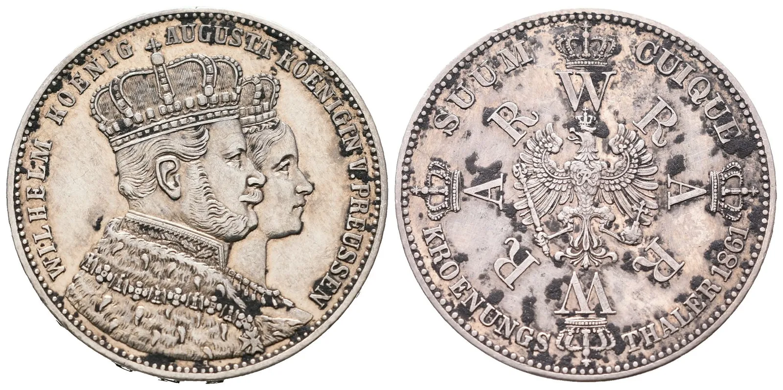Prusko, Tolar 1861 - Korunovační