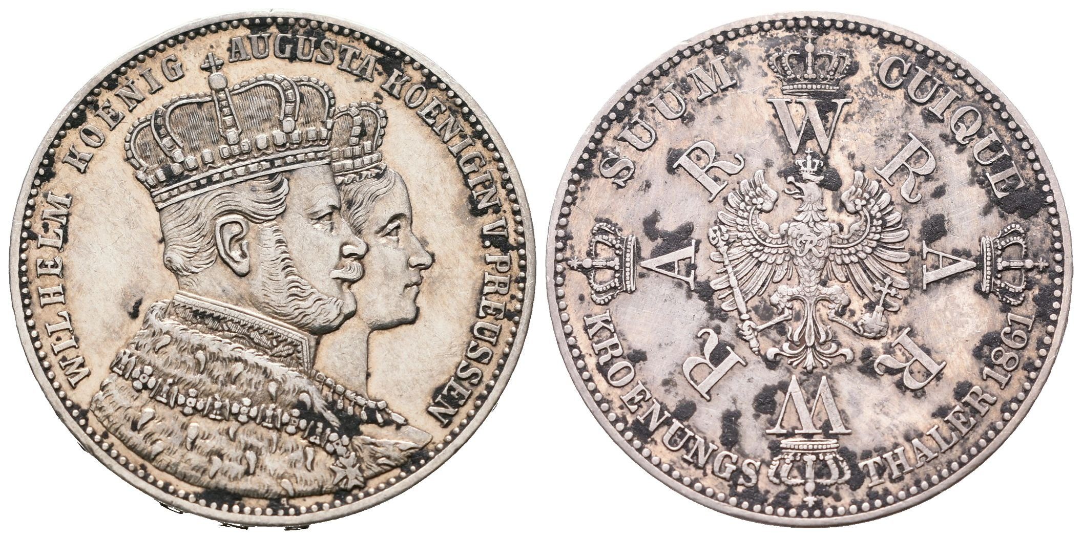 Prusko, Tolar 1861 - Korunovační