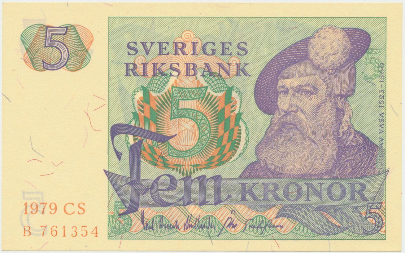 Švédsko, 5 Kronor 1979, P.51d