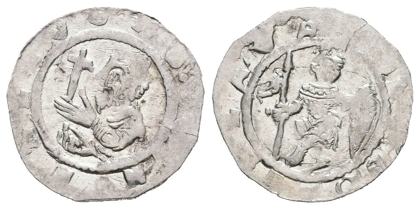 Denár, Cach 572, nep. nedor. opisy, jemná patina a nep. napr. (0,64 g) — 1