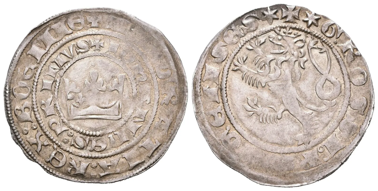 Pražský groš, Cn.1 (3,90 g), pěkná zachovalost, patina, ned. a drobné rysky — 1