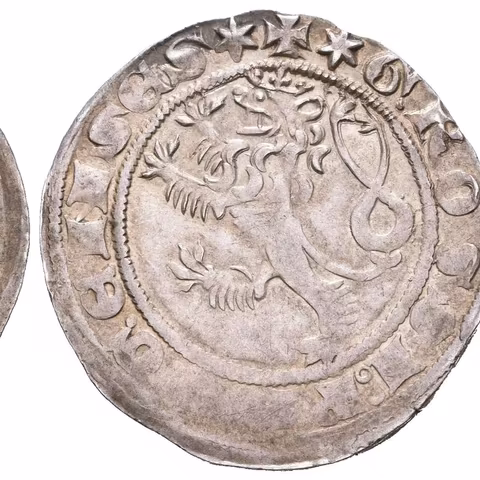 Pražský groš, Cn.1 (3,90 g), pěkná zachovalost, patina, ned. a drobné rysky