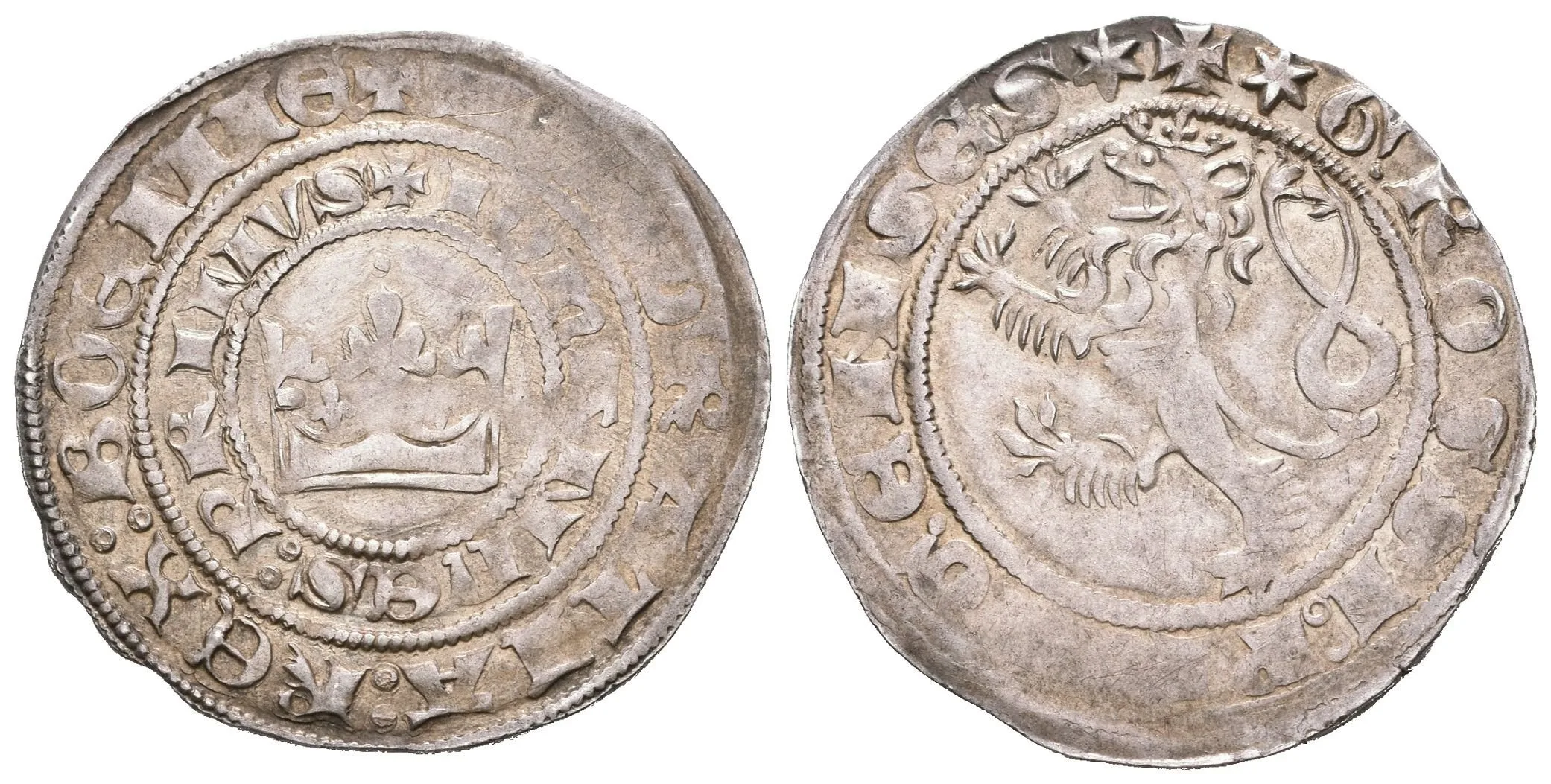 Pražský groš, Cn.1 (3,90 g), pěkná zachovalost, patina, ned. a drobné rysky — 1