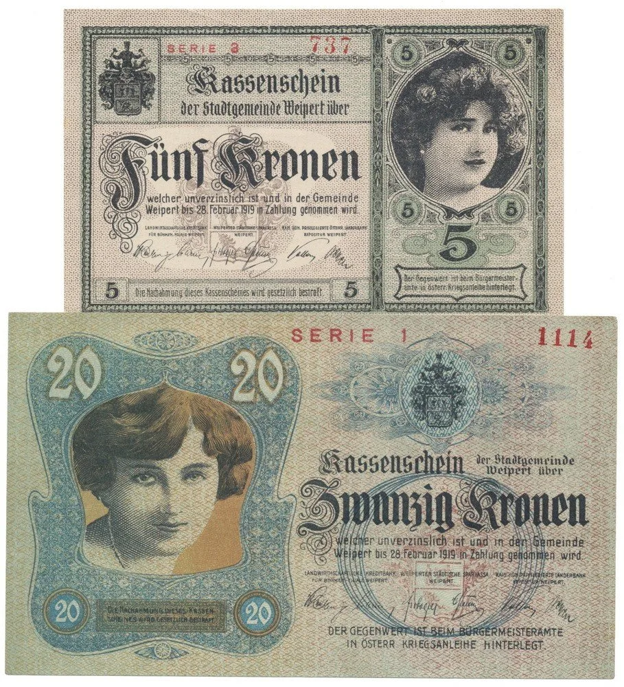 Nouzovky české od roku 1914 — 1