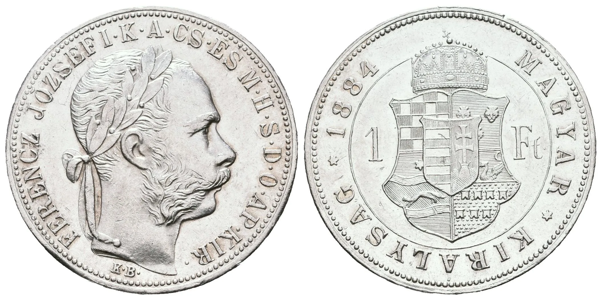 Zlatník 1884 KB, velmi pěkná zachovalost, lesk, rysky a drobné hranky — 1