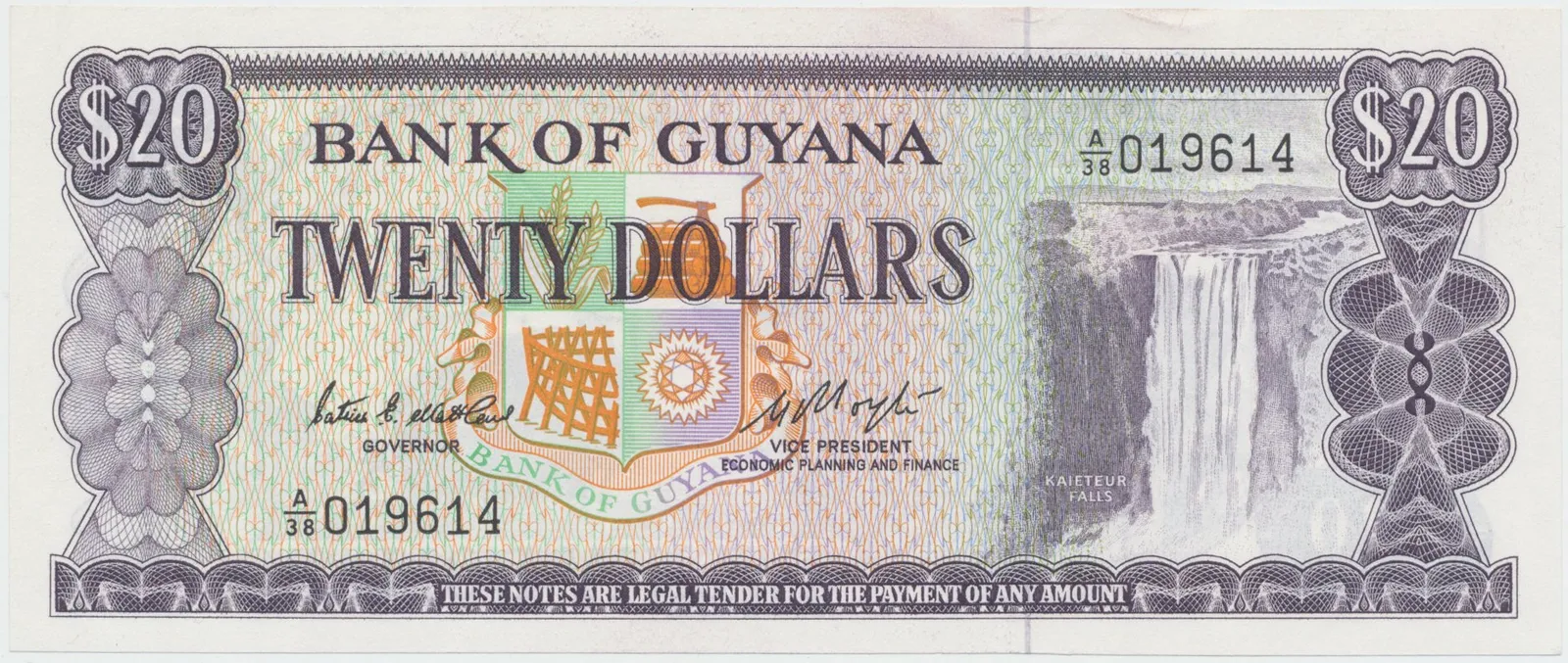 Guyana, 20 Dollars (1983), P.24c