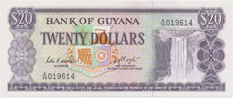 Guyana, 20 Dollars (1983), P.24c