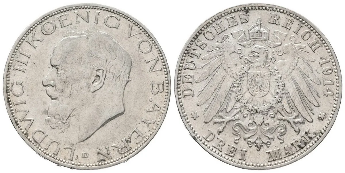 Bavorsko, Ludwig III., 1913 - 1918 — 1