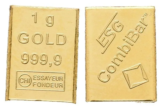 Investiční slitek, 999.9/1000 (1 g)