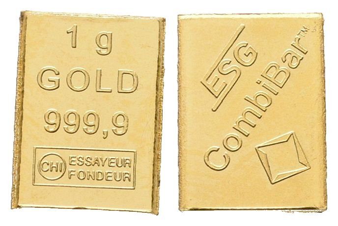 Investiční slitek, 999.9/1000 (1 g)